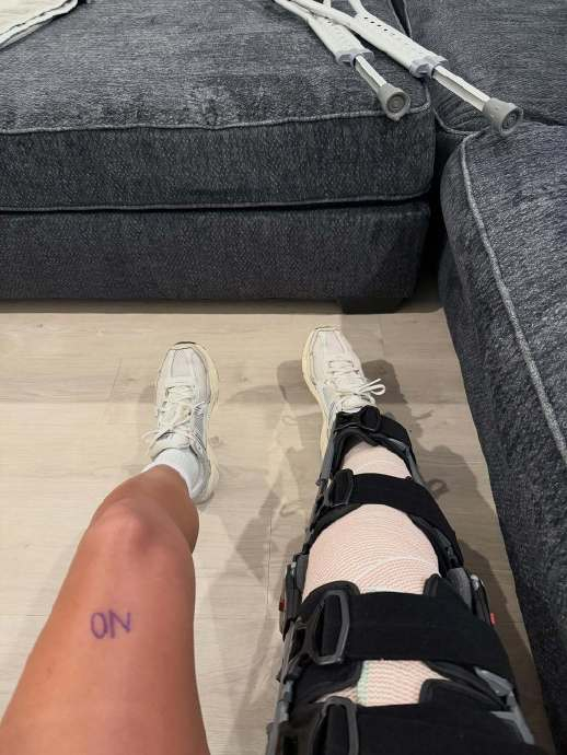 湖人半决赛对阵雷霆 杰林女友晒照回顾ACL康复历